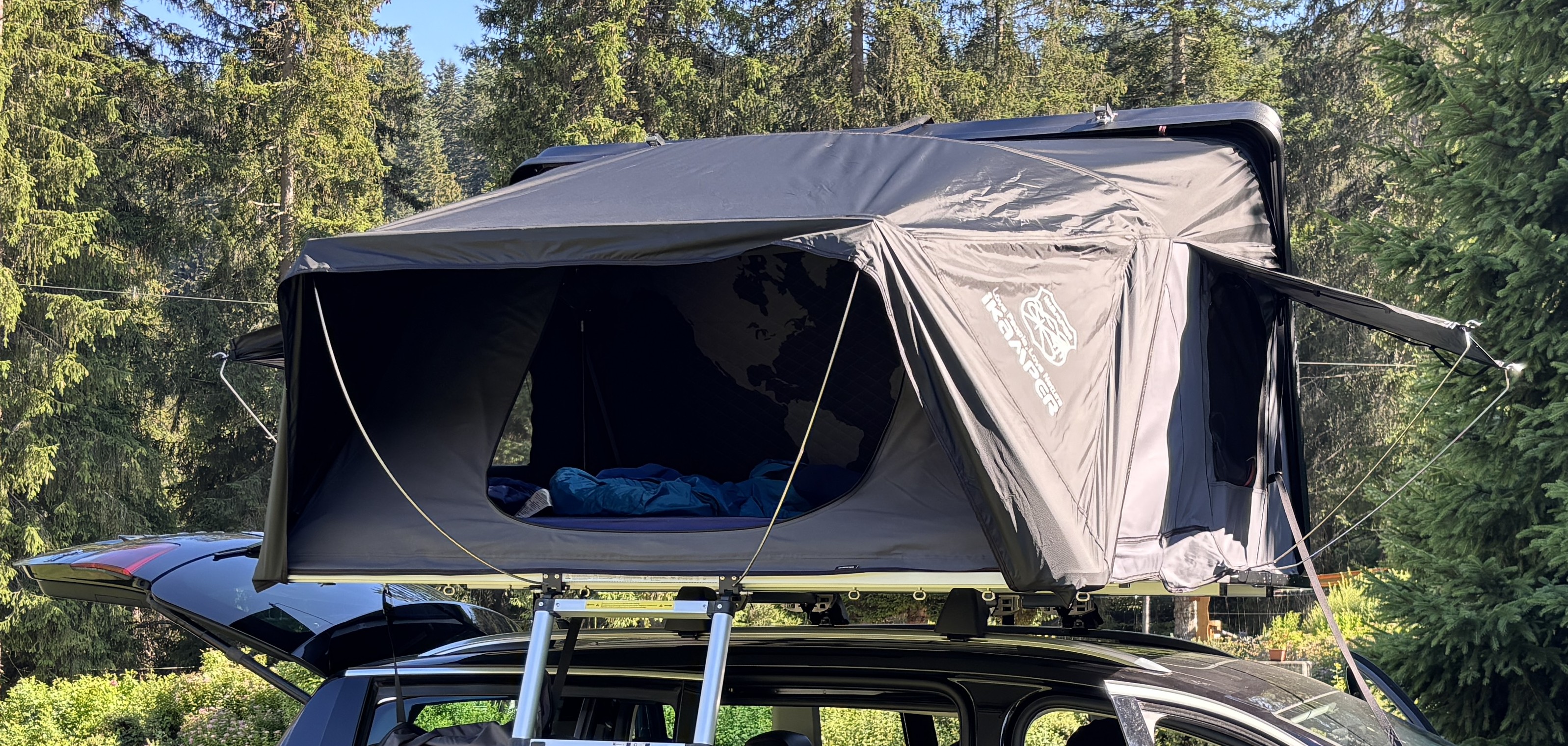iKamper Dachzelt Skycamp 3.0 Rocky Black neuwertig mit Zubehör