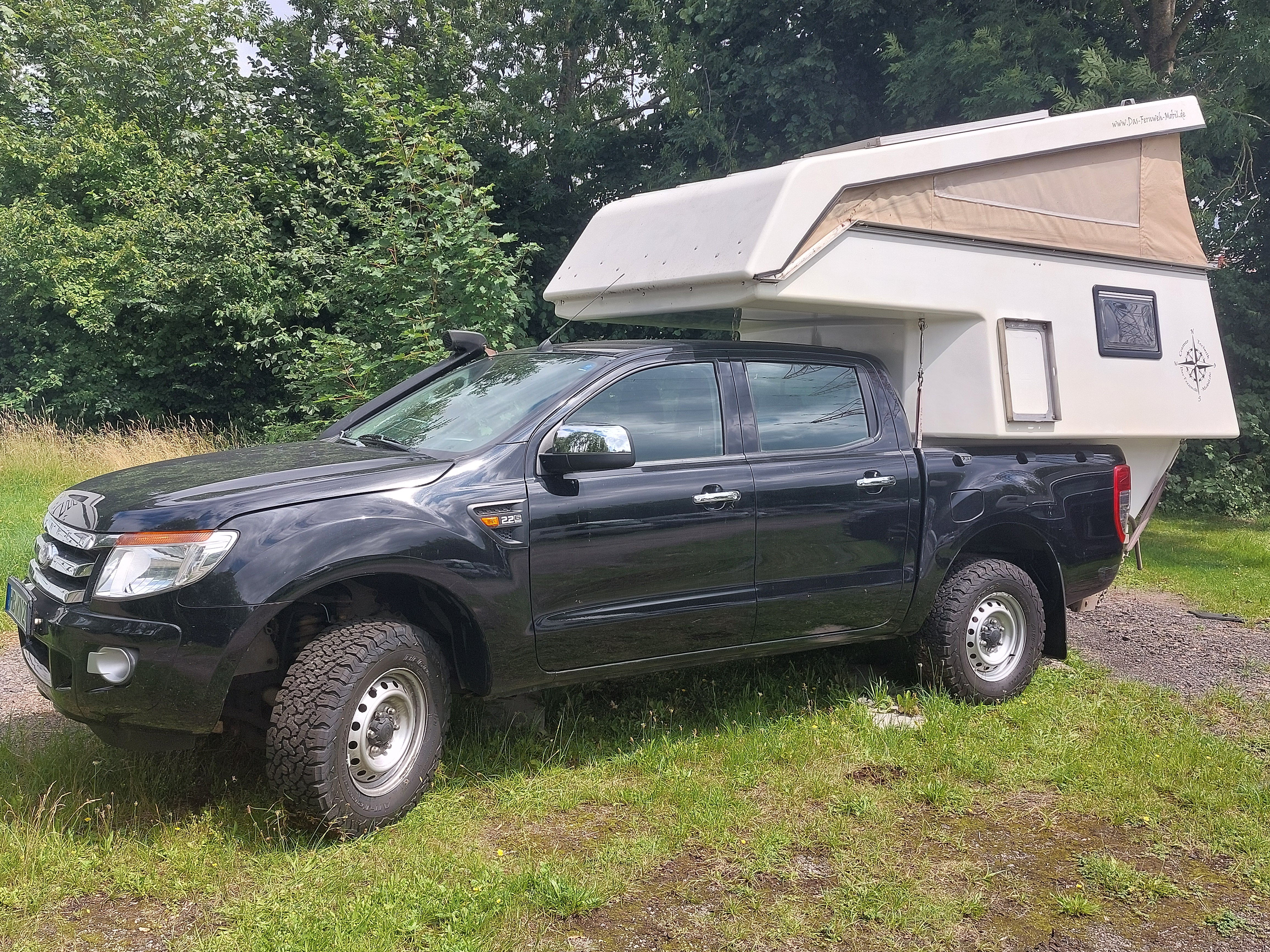 Casa mobile a lunga percorrenza su Ford Ranger