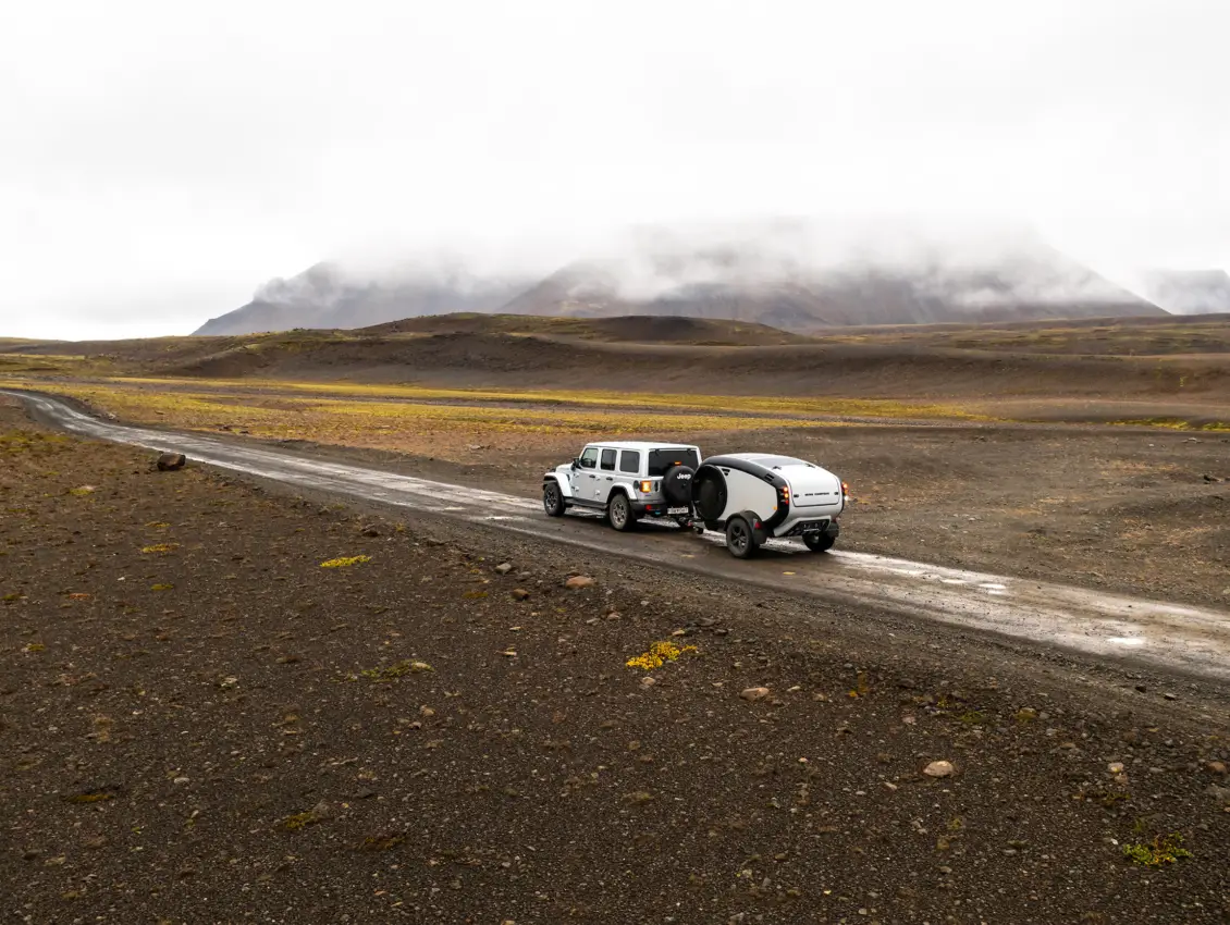 MINK-X Camper compact teardrop camper from Iceland