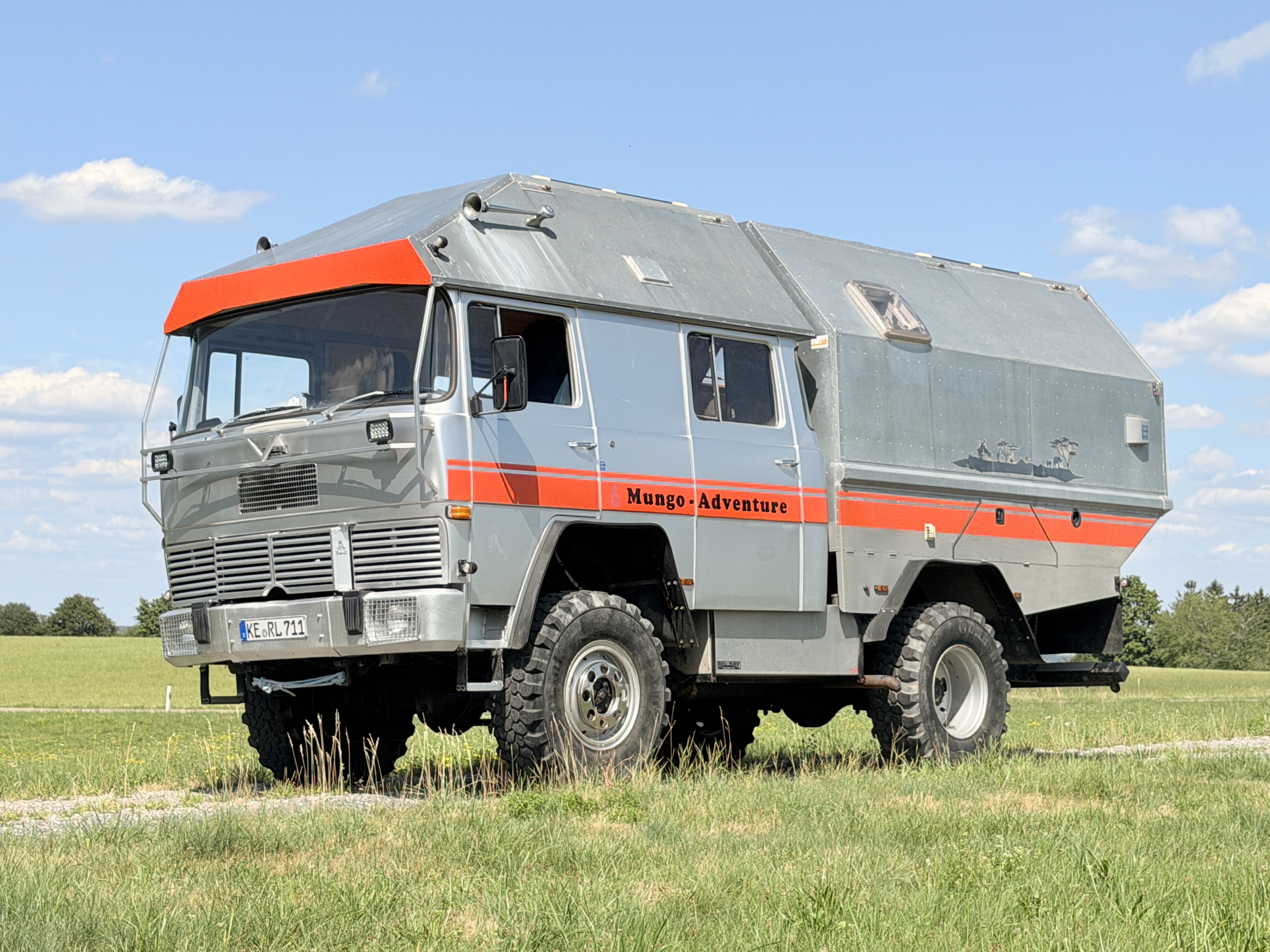 Magirus 7,49t Expeditionsmobil Overlander 4x4 Unters. Sperre - üb.100k€ investiert