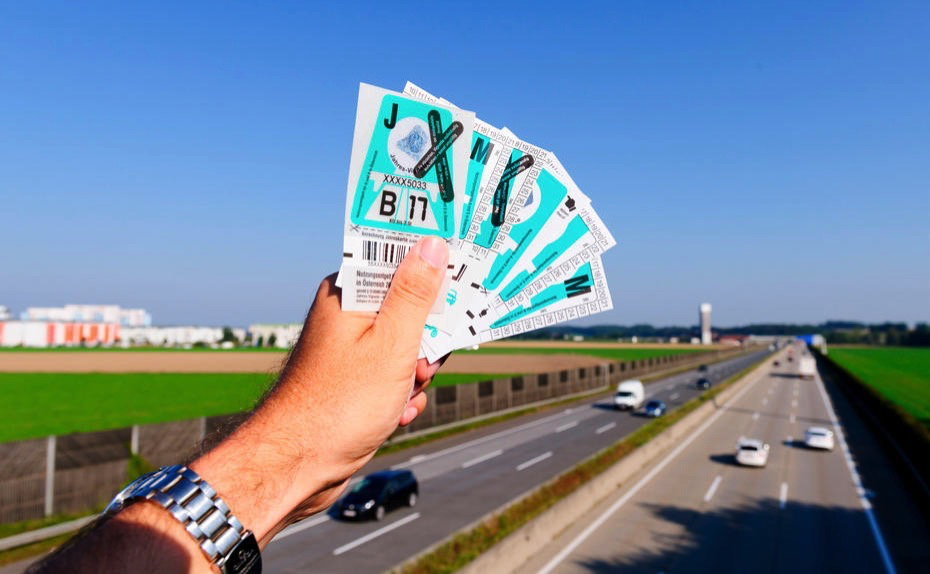 Autobahn-Vignette in Österreich