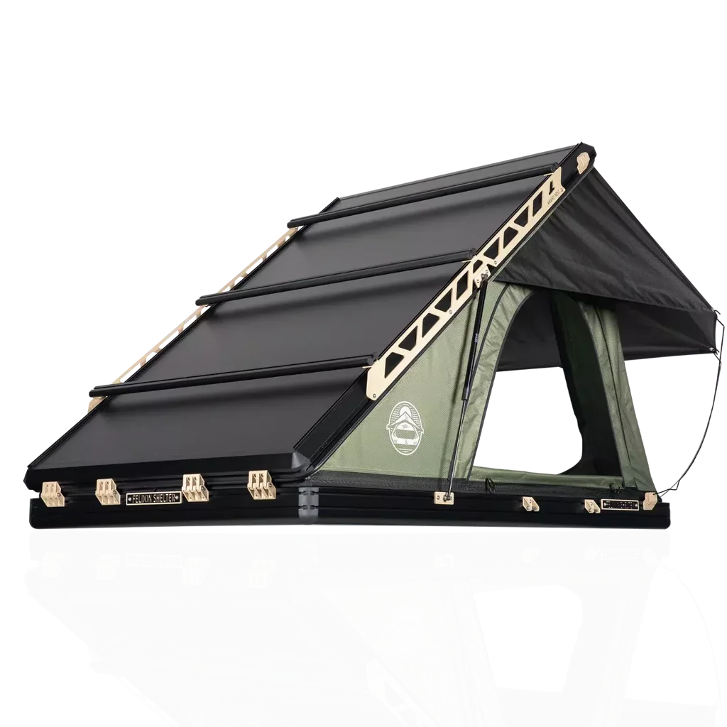 Feldon Shelter HAWK'S NEST V2 Hartschalen-Dachzelt Breit Grün